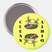 フラワーバスケット上トンボ食洗機 マグネット (正面/裏面)