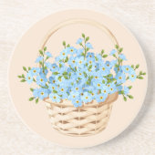 フラワーバスケット石コースター コースター (正面)