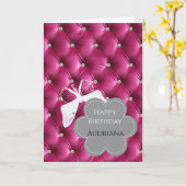 フラワーバタフライグラムピンクガーリービレフェイクベット カード (黄色い花)