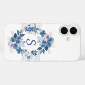 フラワーバタフライボタニカルフォンケース Case-Mate iPhoneケース (裏面 (横))