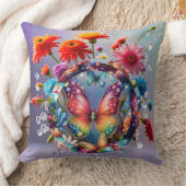 フラワーバタフライ クッション (ブランケット)