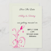 フラワーバタフライ セーブザデート (正面/裏面)