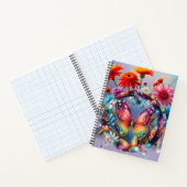 フラワーバタフライ ノートブック (内部)