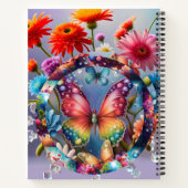 フラワーバタフライ ノートブック (裏面)