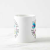 フラワーバタフライ ママの日常 コーヒーマグカップ (中央)