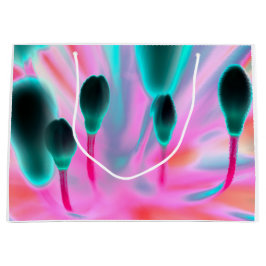 フラワーバッドフローラファンタジーデザイン抱き枕 ラージペーパーバッグ