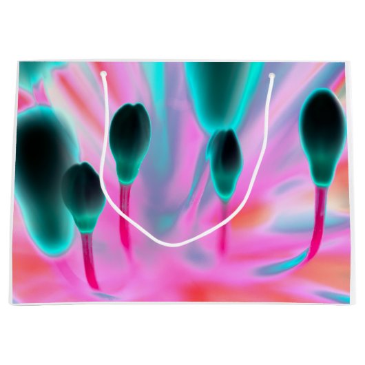 フラワーバッドフローラファンタジーデザイン抱き枕 ラージペーパーバッグ (正面)