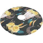 フラワーバッファロ飾スカルシームレス ブラッシュドポリエステルツリースカート (アングル)