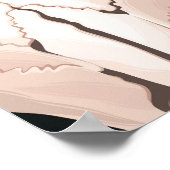 フラワーバッファロ飾スカルシームレス ポスター (角)