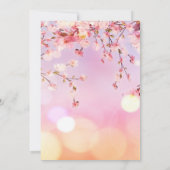 フラワーバド《写真》ぼけ味ベビーシャワー 招待状 (裏面)