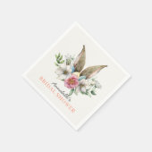 フラワーバニーイヤー ブライダルシャワー スタンダードカクテルナプキン (角)