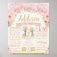 フラワーバニー 1歳の誕生日マイルストーン 出生統計