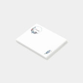 フラワーバパーソナライズされたッド ポストイット (アングル)