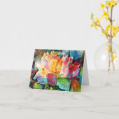 フラワーバラ カード (黄色い花)