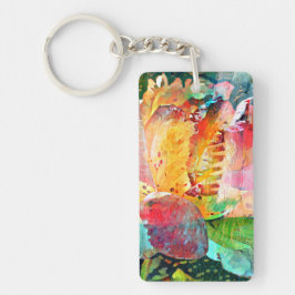 フラワーバラ キーホルダー