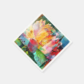 フラワーバラ スタンダードカクテルナプキン (角)