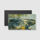 フラワーバレンタイン磁気カード付きアリゲーター (正面/裏面)