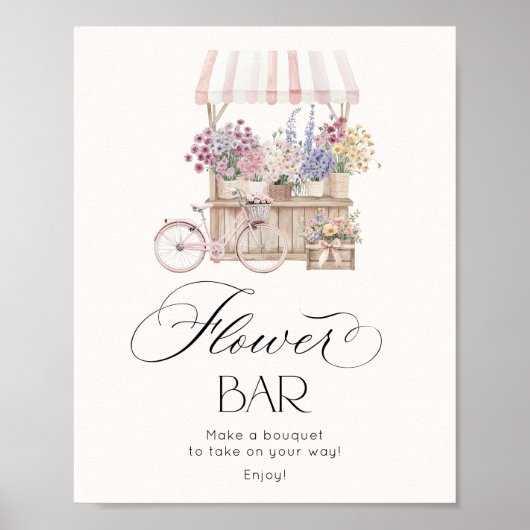 フラワーバーが市場から出エレガントる ポスター (正面)