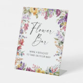 フラワーバーガーデンフラワーズブライダルシャワー 台座サイン (正面)