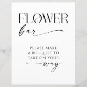 フラワーバーブライダルシャワーウィズサイン (正面)