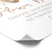 フラワーバーベビーオンボード赤ちゃんシャワーのサイン ポスター (角)