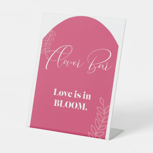 フラワーバー記号 台座サイン (正面)