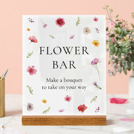 フラワーバー アクリルサイン