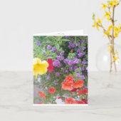 フラワーパステル カード (黄色い花)