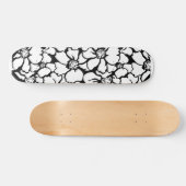 フラワーパターンスケートボード スケートボード (横)