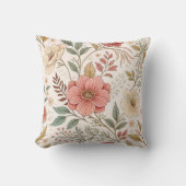 フラワーパターンパステルカラー クッション (正面)