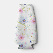 フラワーパターンボトルクール ボトルクーラー (正面)