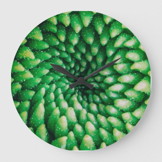 フラワーパターン大時計 ラージ壁時計 (正面)
