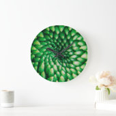 フラワーパターン大時計 ラージ壁時計 (ホーム)