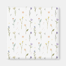 フラワーパターン春フローラスクエア