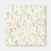 フラワーパターン春フローラスクエア