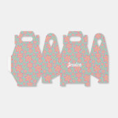 フラワーパターン - 引出物箱 フェイバーボックス (折り畳みなし)