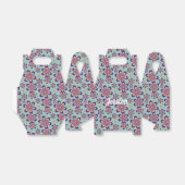 フラワーパターン - 引出物箱 フェイバーボックス (折り畳みなし)