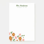 フラワーパッチの投稿に関する注意 ポストイット (正面)