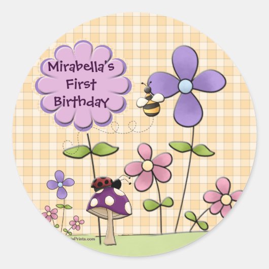 フラワーパッチシール ラウンドシール (正面)