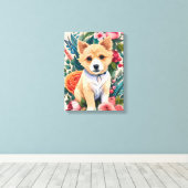 フラワーパップ キャンバスプリント (インサイチュ (ウッドフロア))