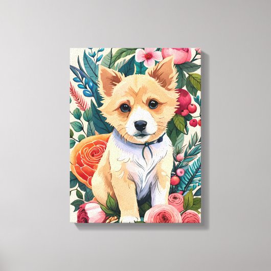 フラワーパップ キャンバスプリント (正面)