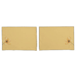 フラワーパラダイスイエローペアケース 枕カバー