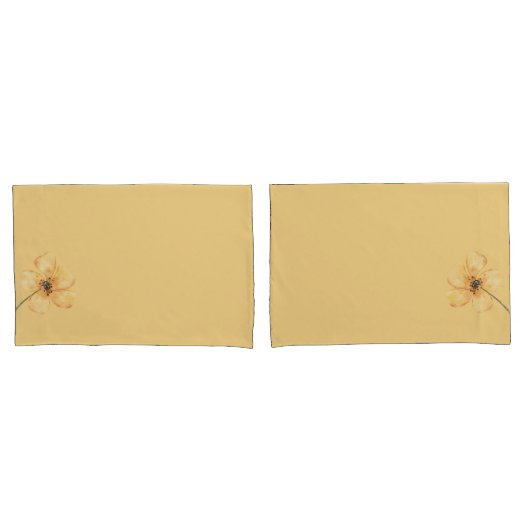 フラワーパラダイスイエローペアケース 枕カバー (フロントセット)