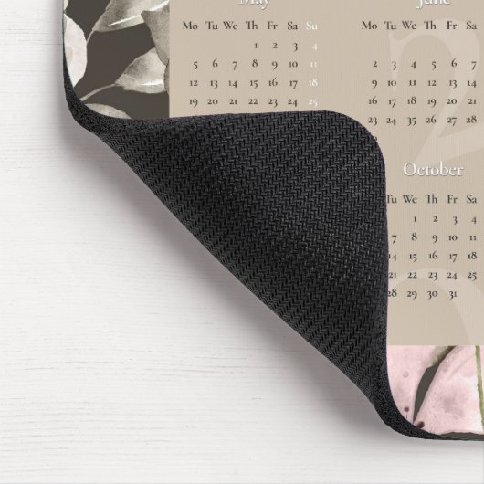 フラワーパラダイス2025カレンダーまたは写真を配置 マウスパッド (コーナー)