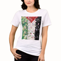 フラワーパレスチナマップ - フリーパレスチナマップTシャツ