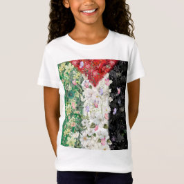 フラワーパレスチナマップ - フリーパレスチナマップTシャツ Tシャツ