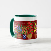 フラワーパワーのコーヒーマグ マグカップ (正面左)