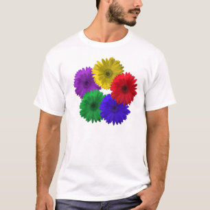 フラワーパワーのデイジーのティー Tシャツ