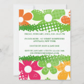 フラワーパワーの招待 招待状 (裏面)