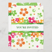 フラワーパワーの招待 招待状 (正面/裏面)